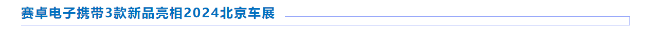 赛卓电子 I 2024北京国际汽车展览会